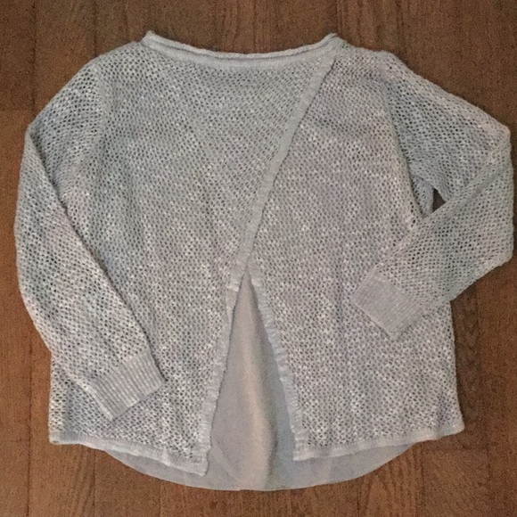 Dahlya Split Back Sweater 💗 Gray - Picture 7 of 8